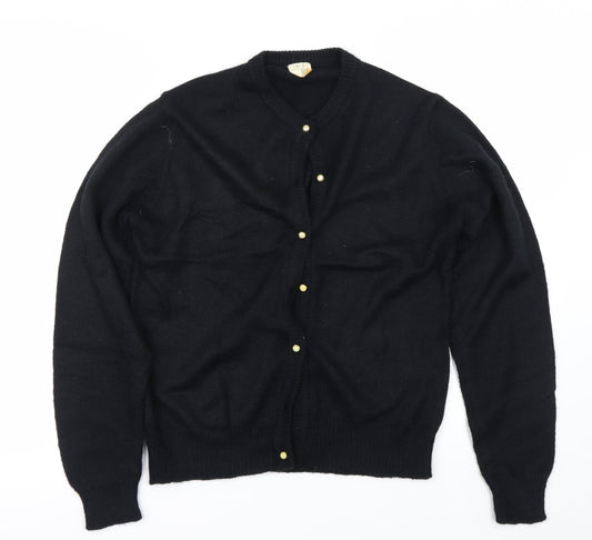 G.I Womens Black   Cardigan Jumper Size 12