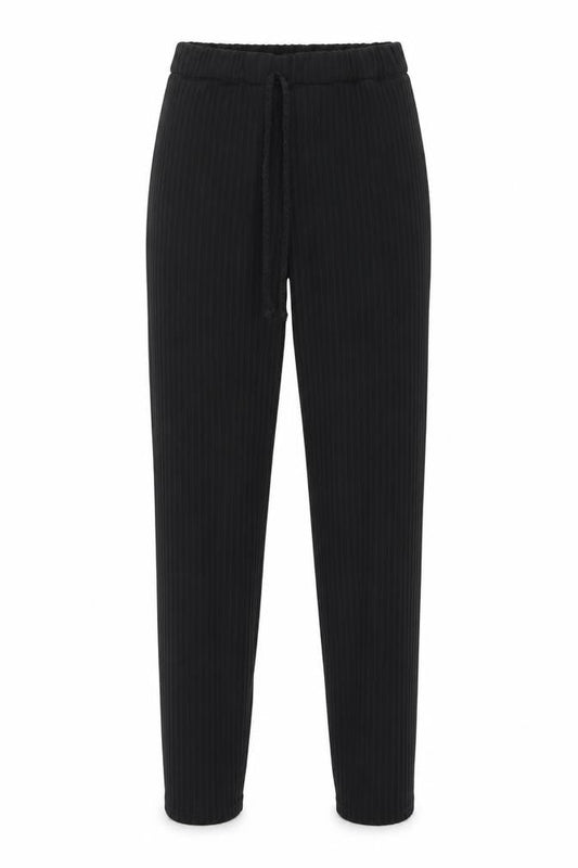 Boohoo Womens Black  Jersey Trousers  Size 8 L25 in