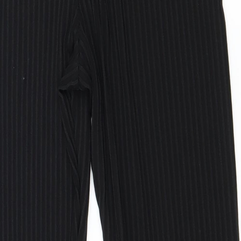 Boohoo Womens Black  Jersey Trousers  Size 8 L25 in