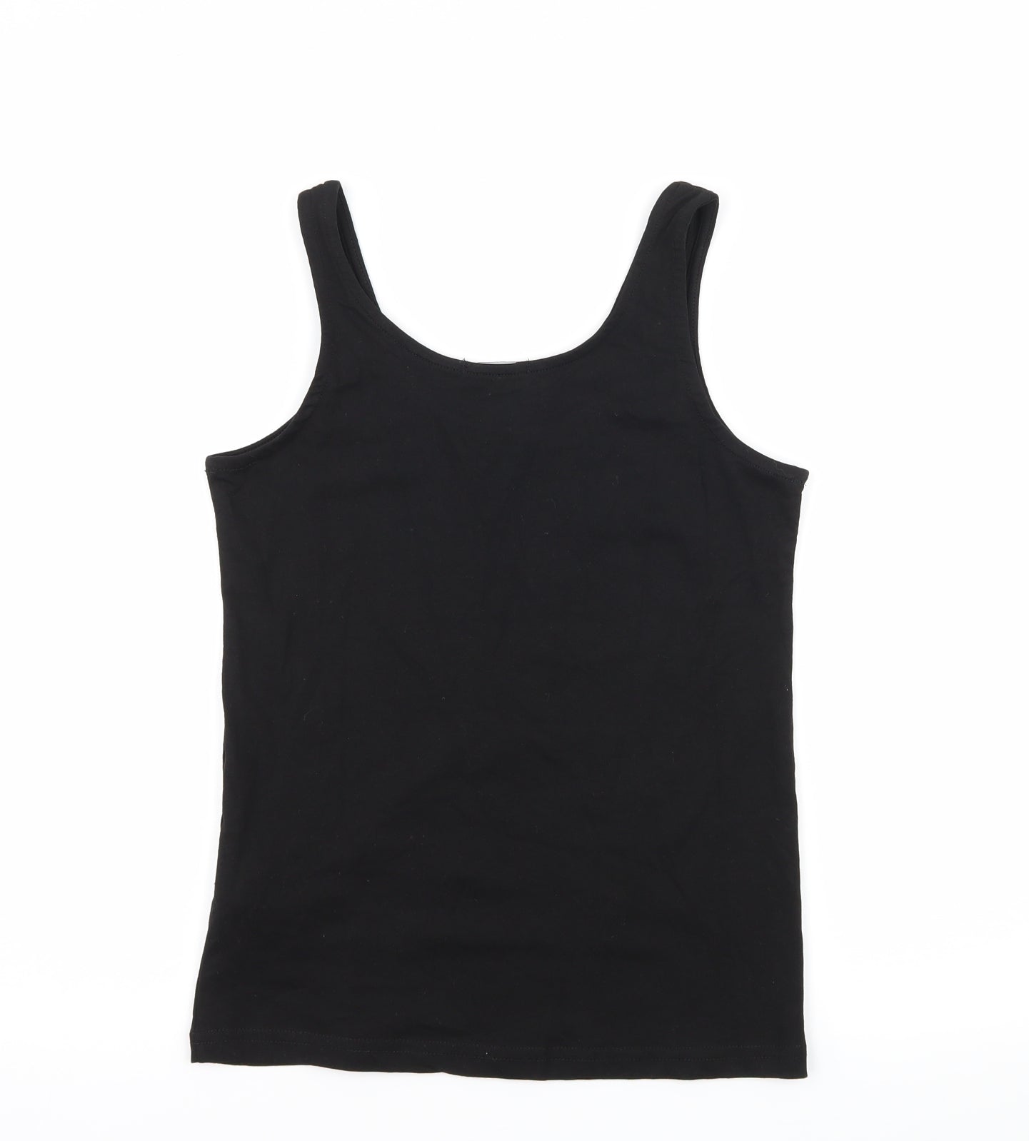 Boohoo Womens Black  Jersey Basic Tank Size 8
