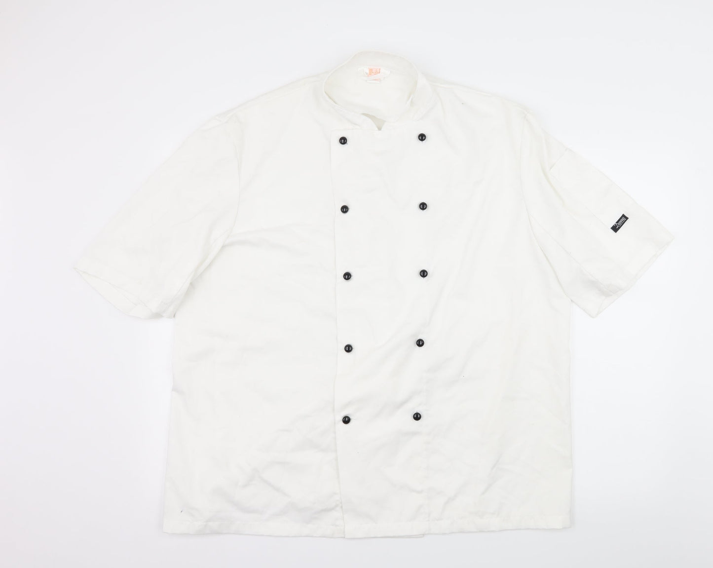 Denny's London Mens White    Button-Up Size L  - Chefswear
