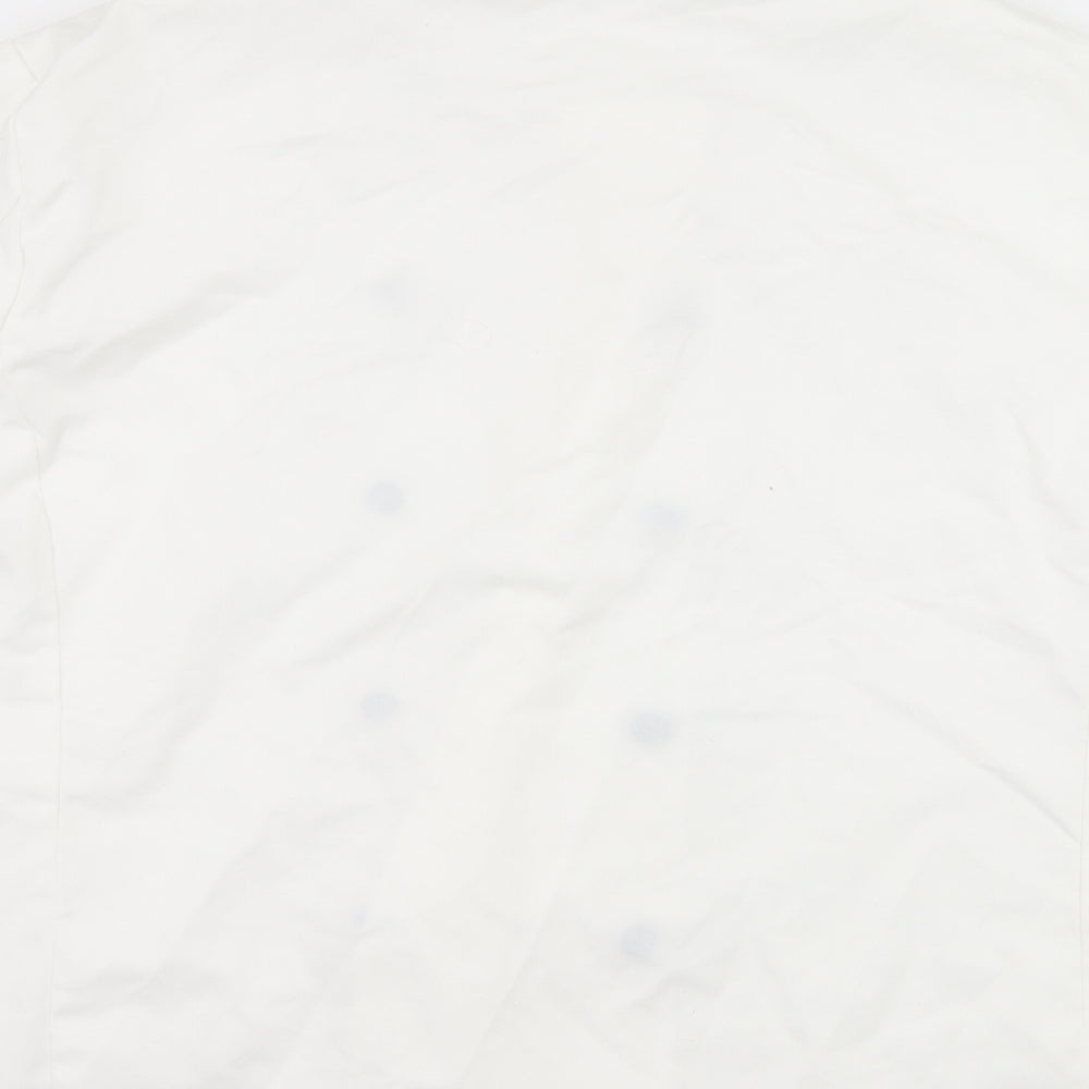 Denny's London Mens White    Button-Up Size L  - Chefswear