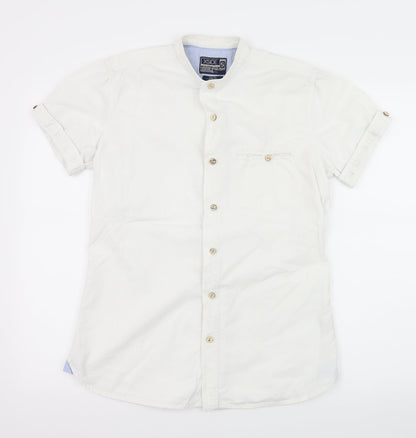 Additional front view of XSIDE men’s white button-up, size S