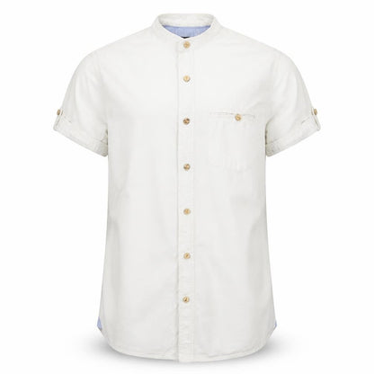 Front view of XSIDE men’s white button-up, size S