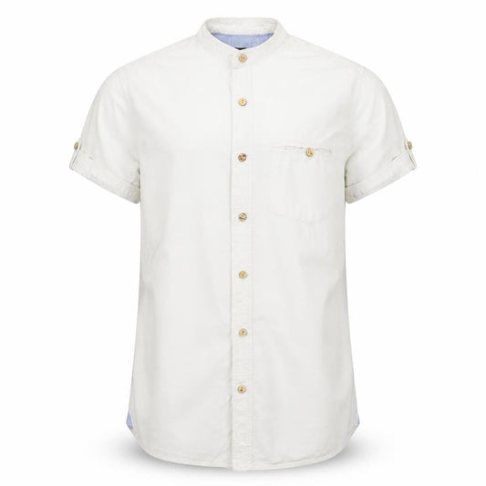 Front view of XSIDE men’s white button-up, size S