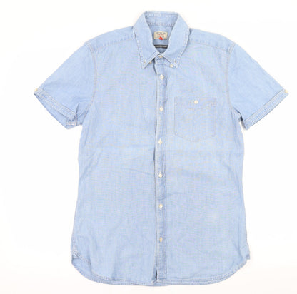 Additional front view of Next men’s blue button-up, size S