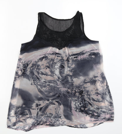 Additional front view of Next women’s multicoloured basic blouse, size UK 8