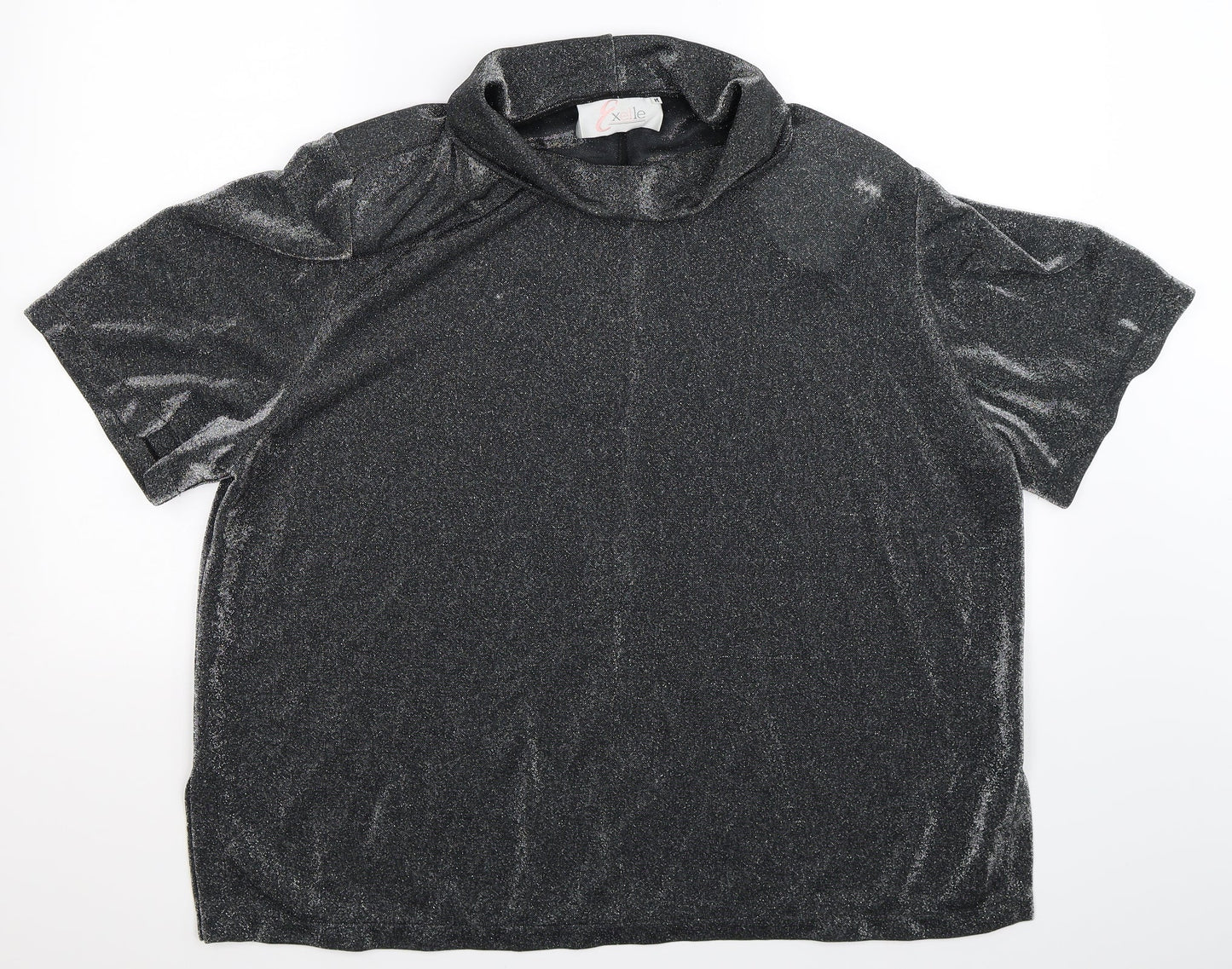 Exelle Womens Silver   Basic Blouse Size M  - Oversized