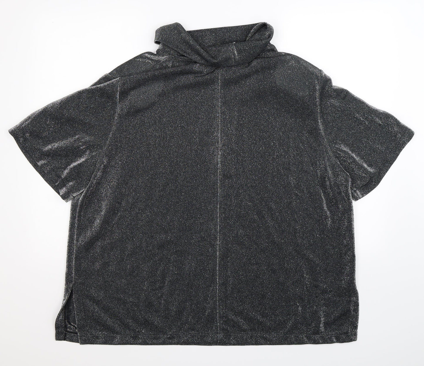 Exelle Womens Silver   Basic Blouse Size M  - Oversized
