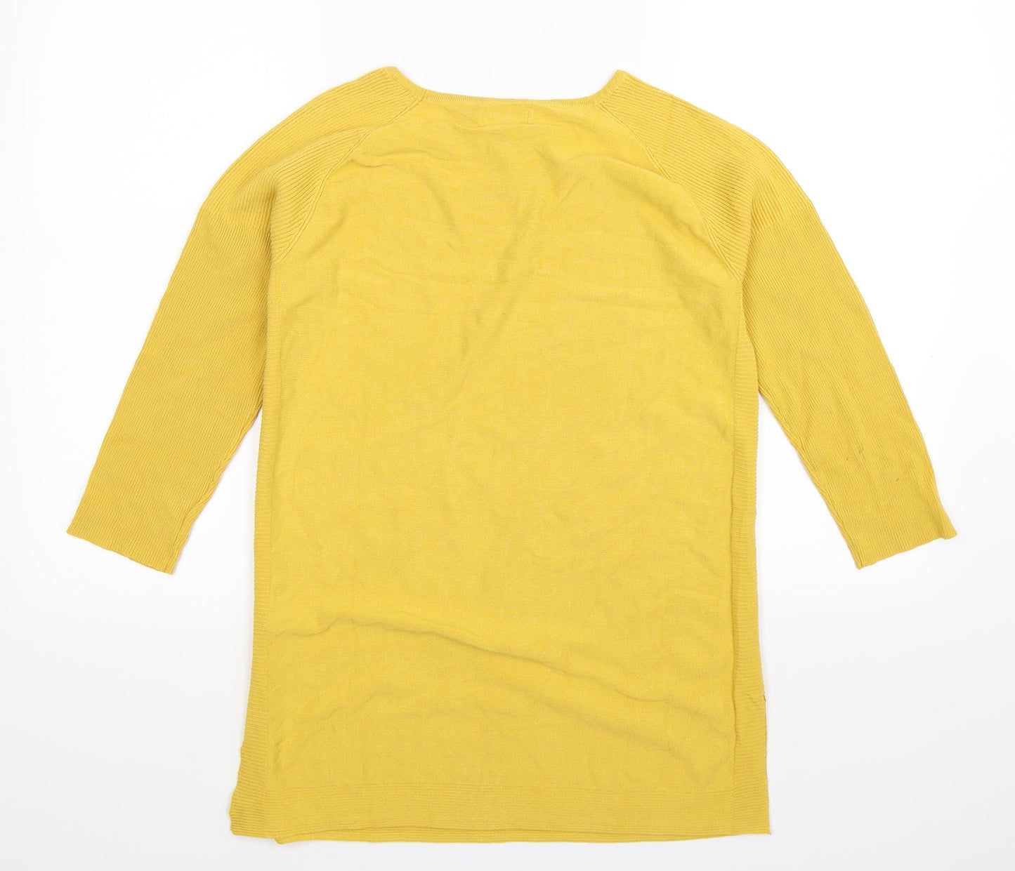 Soon Womens Yellow  Knit Pullover Jumper Size M