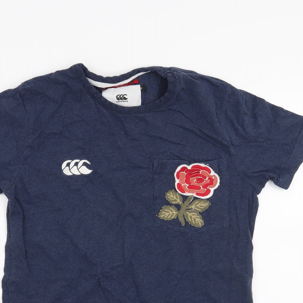 Canterbury Mens Blue    T-Shirt Size S