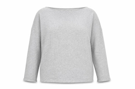 Front view of F&F women’s grey jumper, size UK 16