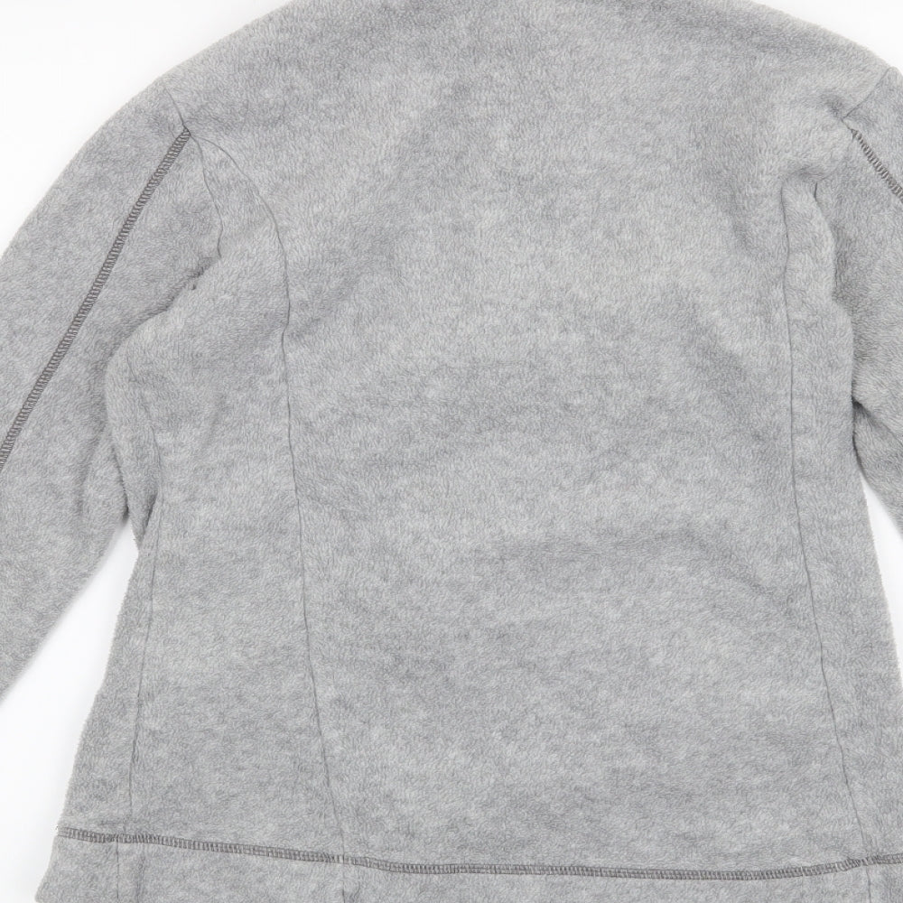 DECATHLON Womens Grey   Full Zip Sweatshirt Size S