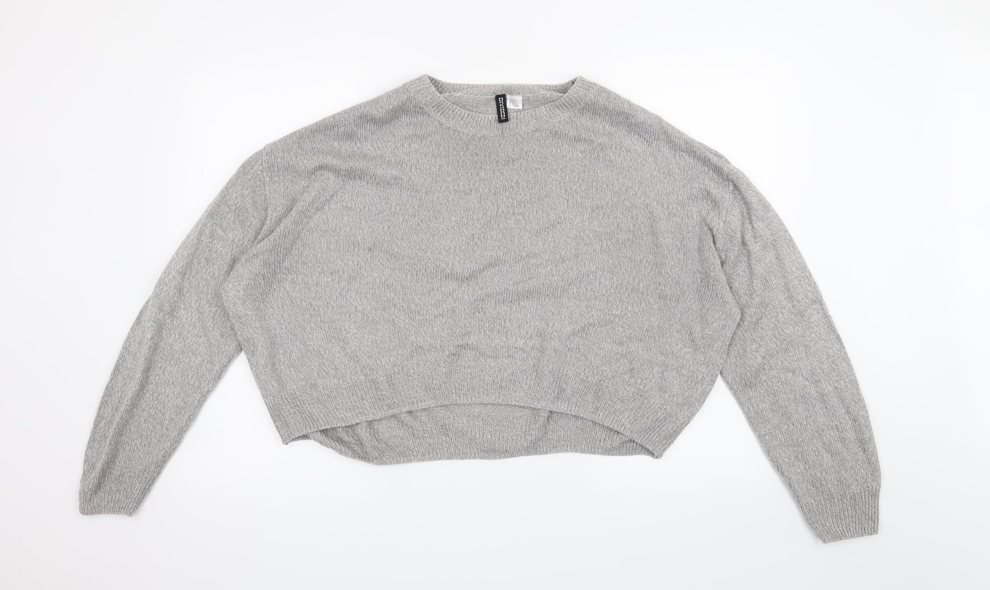 H&M Womens Grey   Pullover Jumper Size M