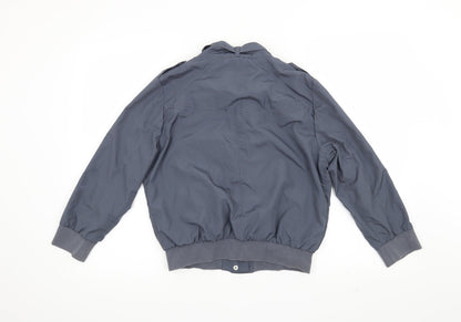 Back view of H&M women’s grey jacket coat, size UK 12