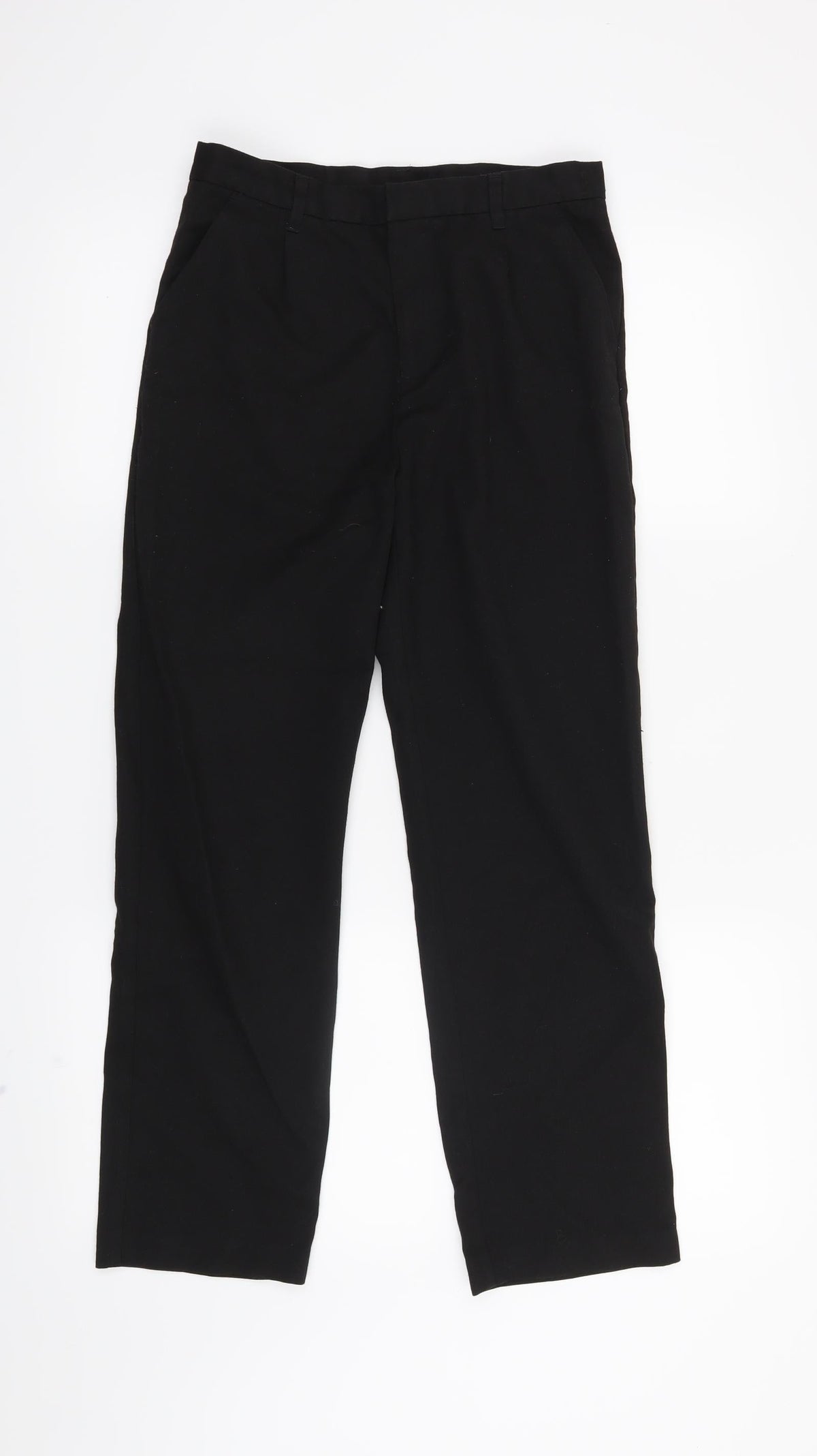 Additional front view of Very boys’ black dress pants trousers, size 10-11, years - school pants