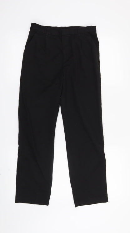 Additional front view of Very boys’ black dress pants trousers, size 10-11, years - school pants