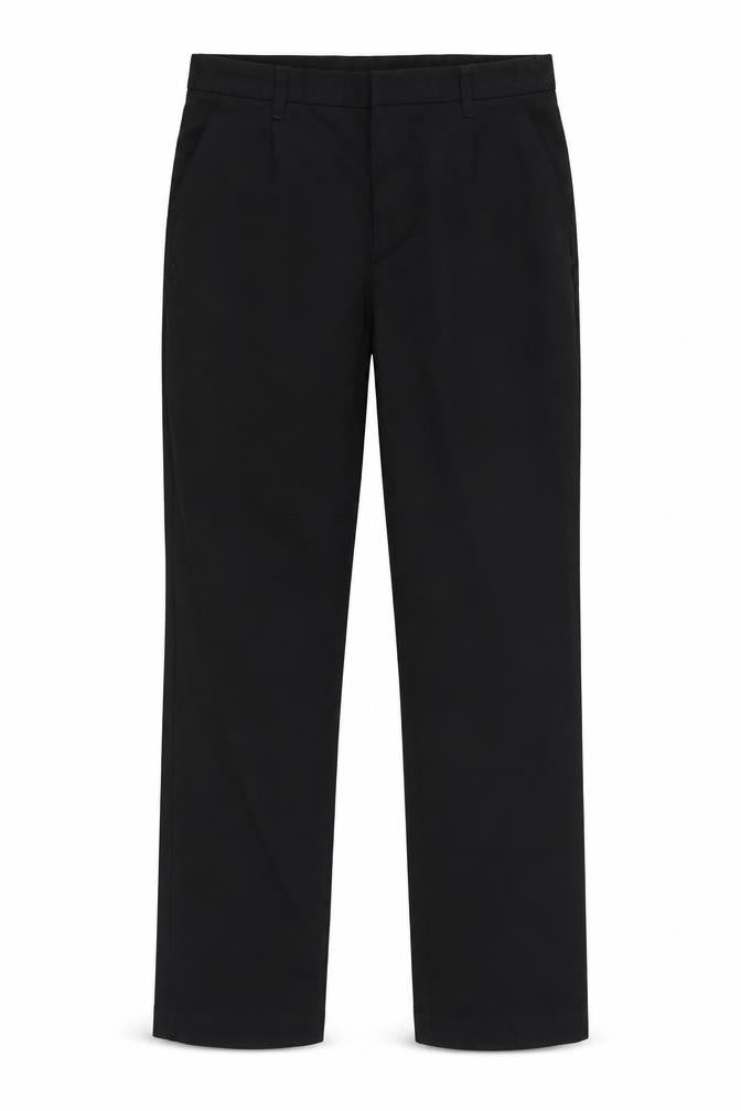 Front view of Very boys’ black dress pants trousers, size 10-11, years - school pants