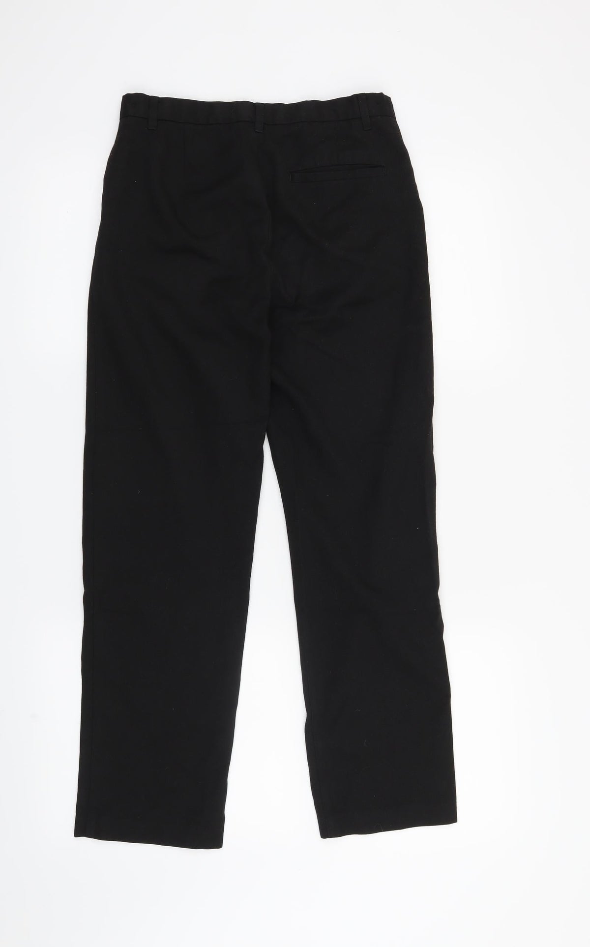 Back view of Very boys’ black dress pants trousers, size 10-11, years - school pants