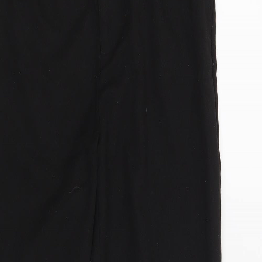 Close-up detail of Very boys’ black dress pants trousers, size 10-11, years - school pants