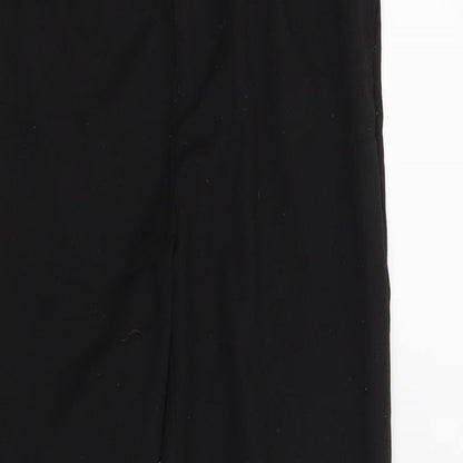 Close-up detail of Very boys’ black dress pants trousers, size 10-11, years - school pants