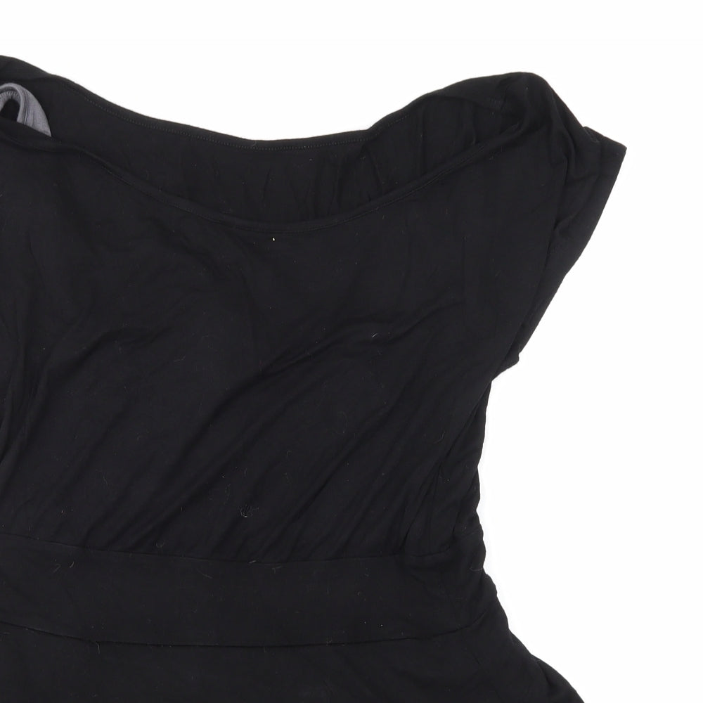 Black Womens Black   A-Line  Size M
