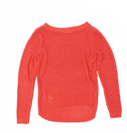 Back view of Only women’s red jumper, size M