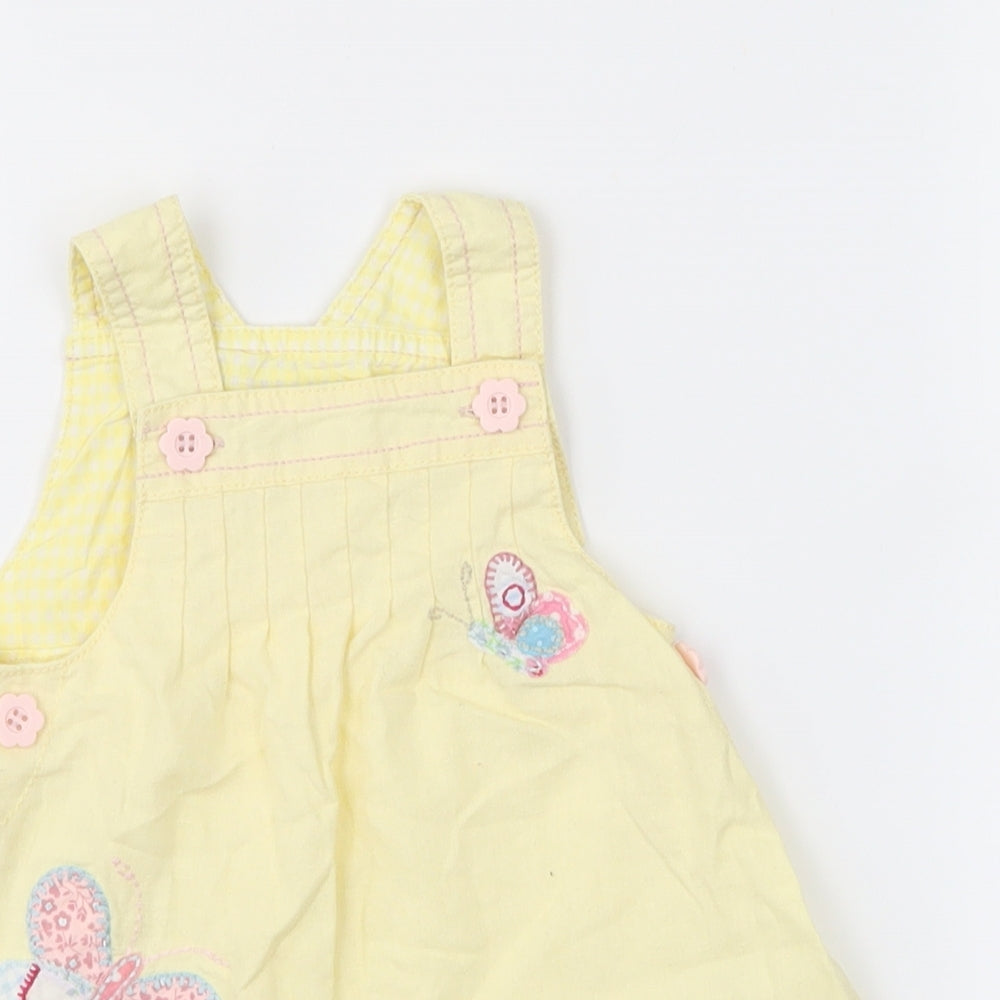 NEXT Girls Yellow Animal Print  Fit & Flare  Size 18 Months