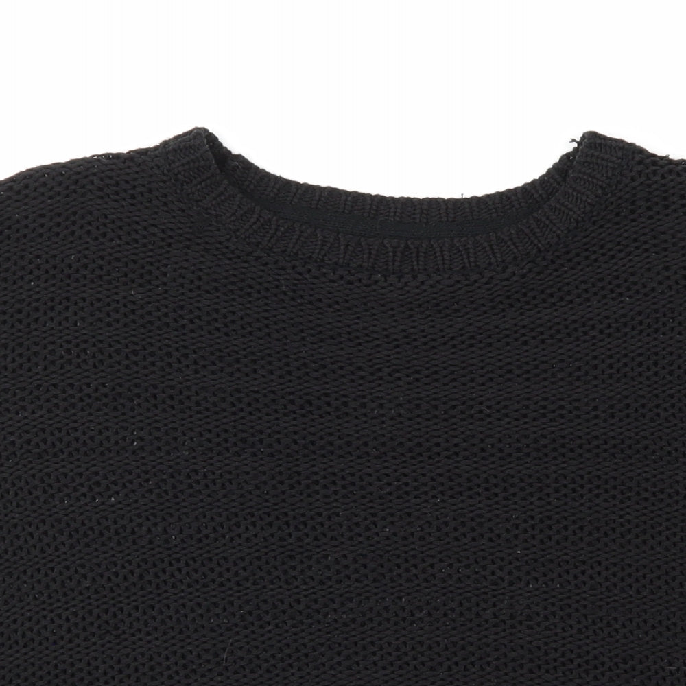YD  Girls Black   Pullover Jumper Size 7-8 Years