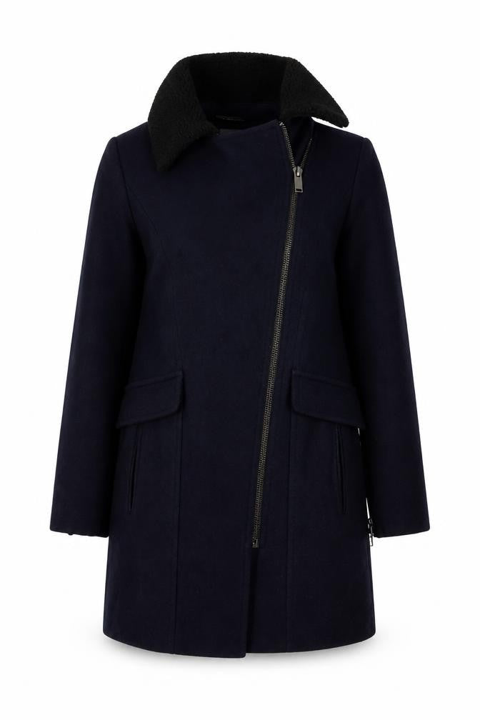 NEXT Womens Blue   Overcoat Coat Size 10