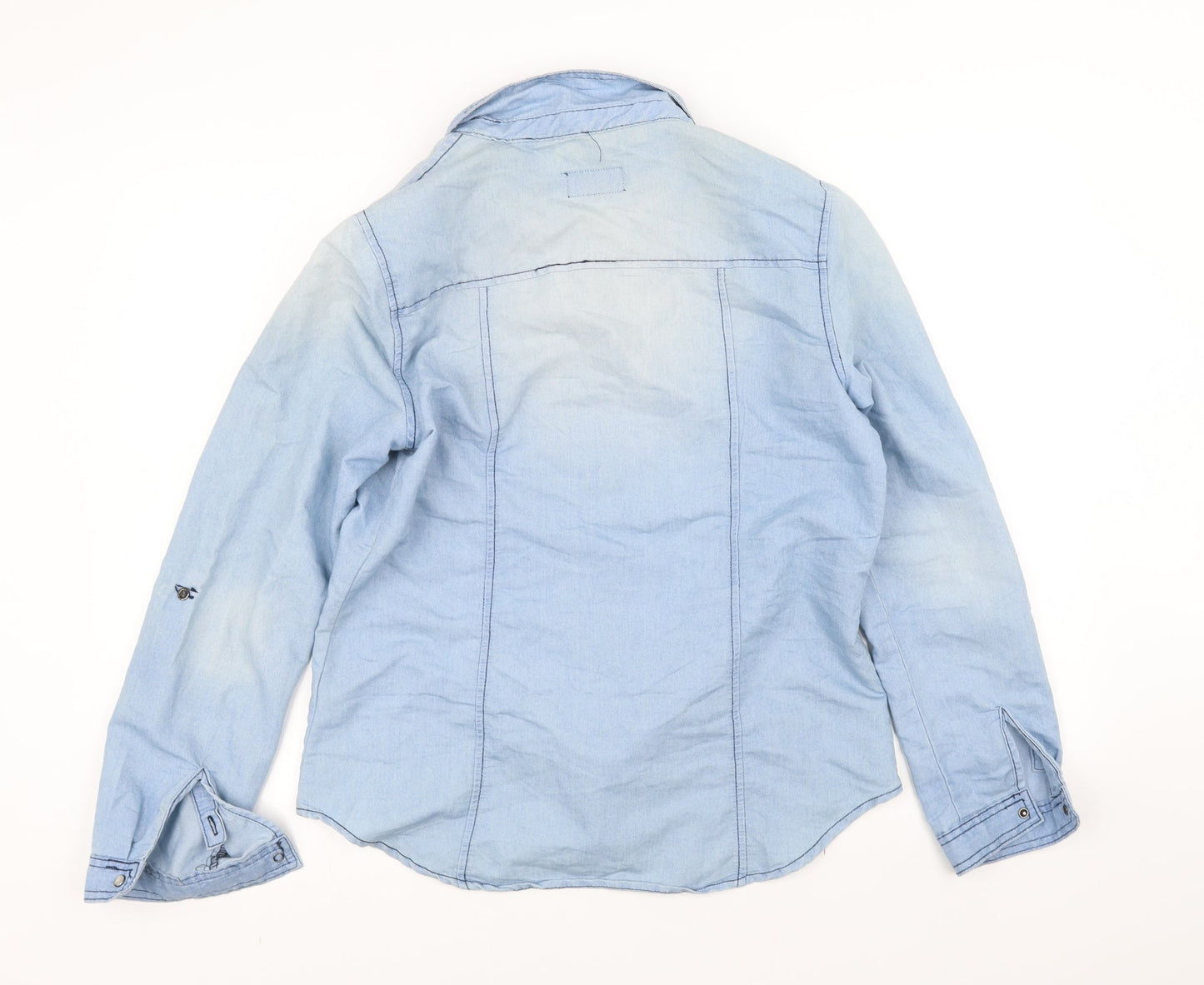 SI SONO Womens Blue   Overcoat Coat Size L