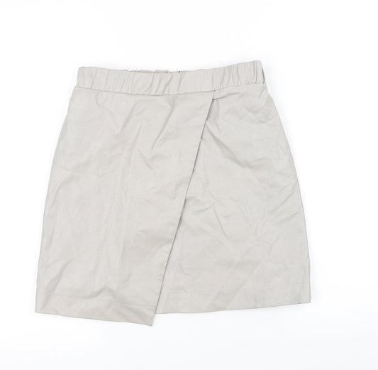 Topshop Womens Beige   A-Line Skirt Size 8