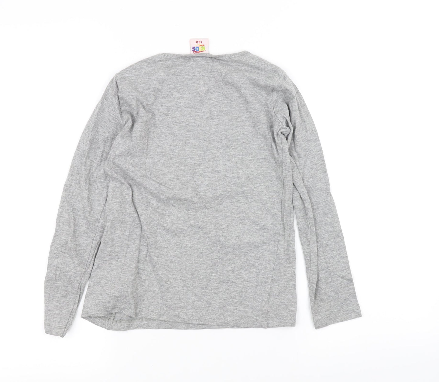 TXM Girls Grey   Basic T-Shirt Size 10 Years