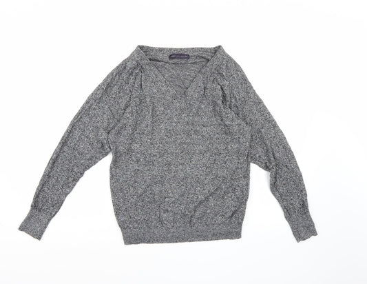 Marks and Spencer Womens Grey  Knit Pullover Jumper Size 8