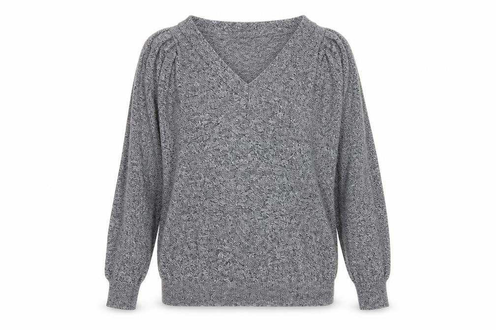 Marks & Spencer Womens Grey  Knit Pullover Jumper Size 8