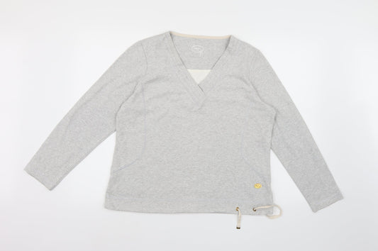 Preworn Womens Grey  Jersey Pullover Sweatshirt Size 16