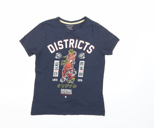 Primark Boys Blue   Basic T-Shirt Size 9-10 Years