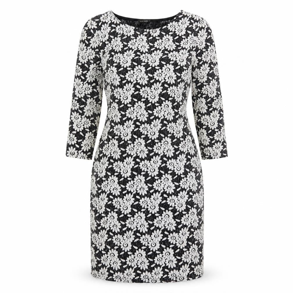 River Island Womens Black Floral  A-Line  Size 8