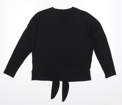 Back view of F&F women’s black jumper, size UK 6