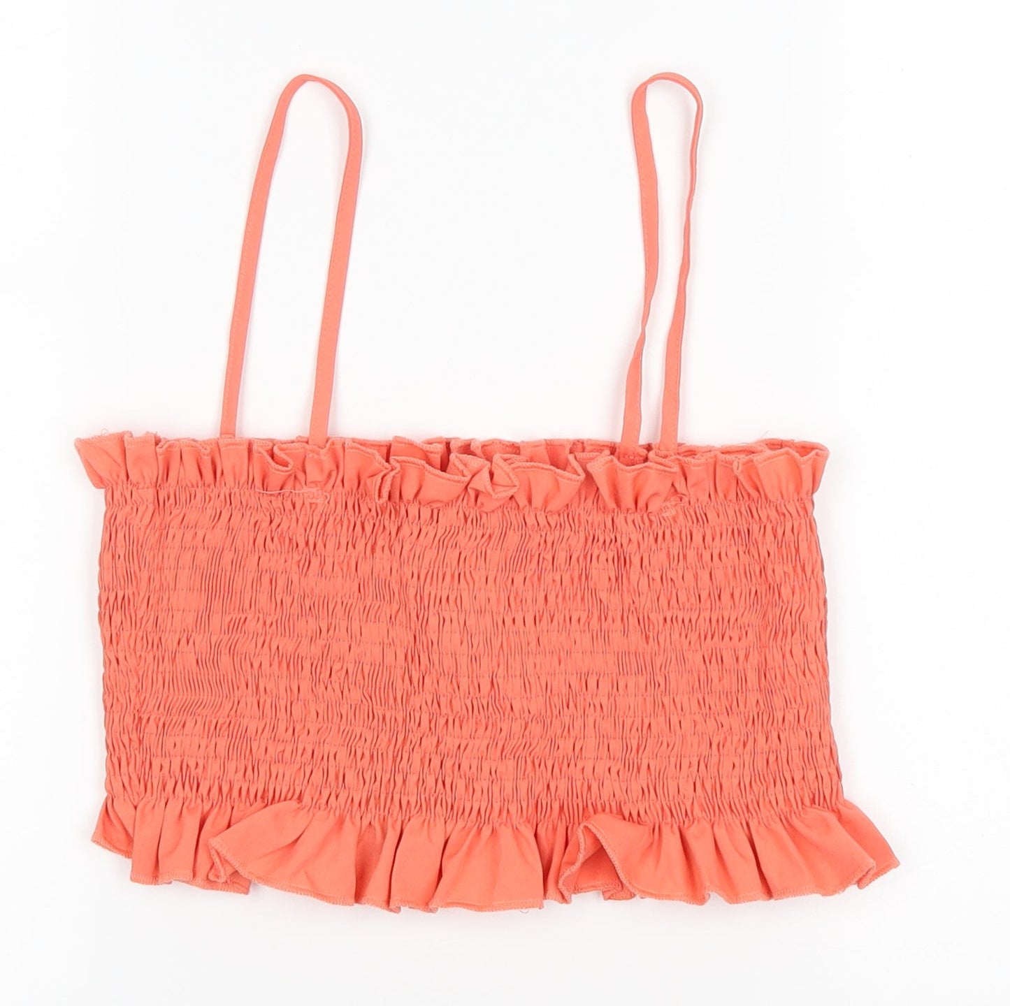 Boohoo Womens Orange   Cropped Tank Size 10