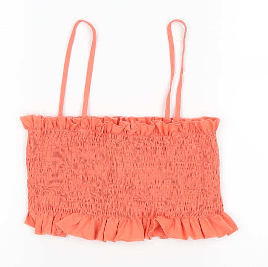 Boohoo Womens Orange   Cropped Tank Size 10