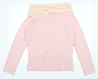 Back view of Select women’s pink jumper, size UK 16