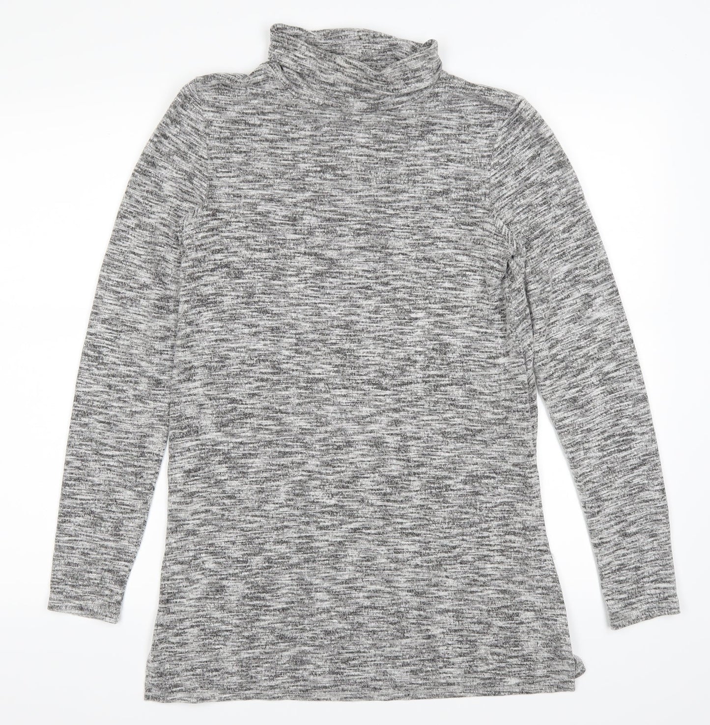 F&F Womens Grey   Pullover Jumper Size 8  - side slits
