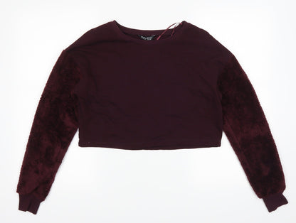 Additional front view of Select women’s red jumper, size UK 12