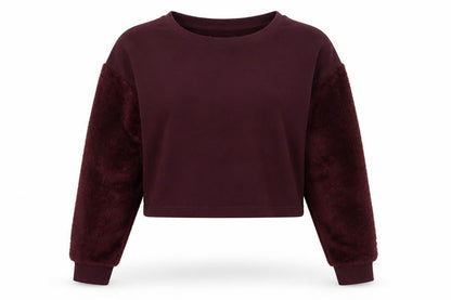 Front view of Select women’s red jumper, size UK 12