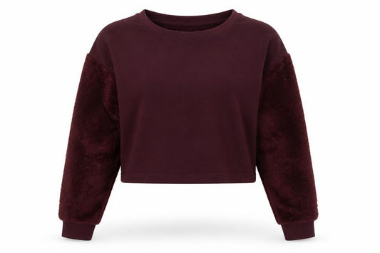 Front view of Select women’s red jumper, size UK 12