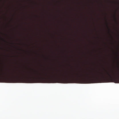 Brand and care label for Select women’s red jumper, size UK 12