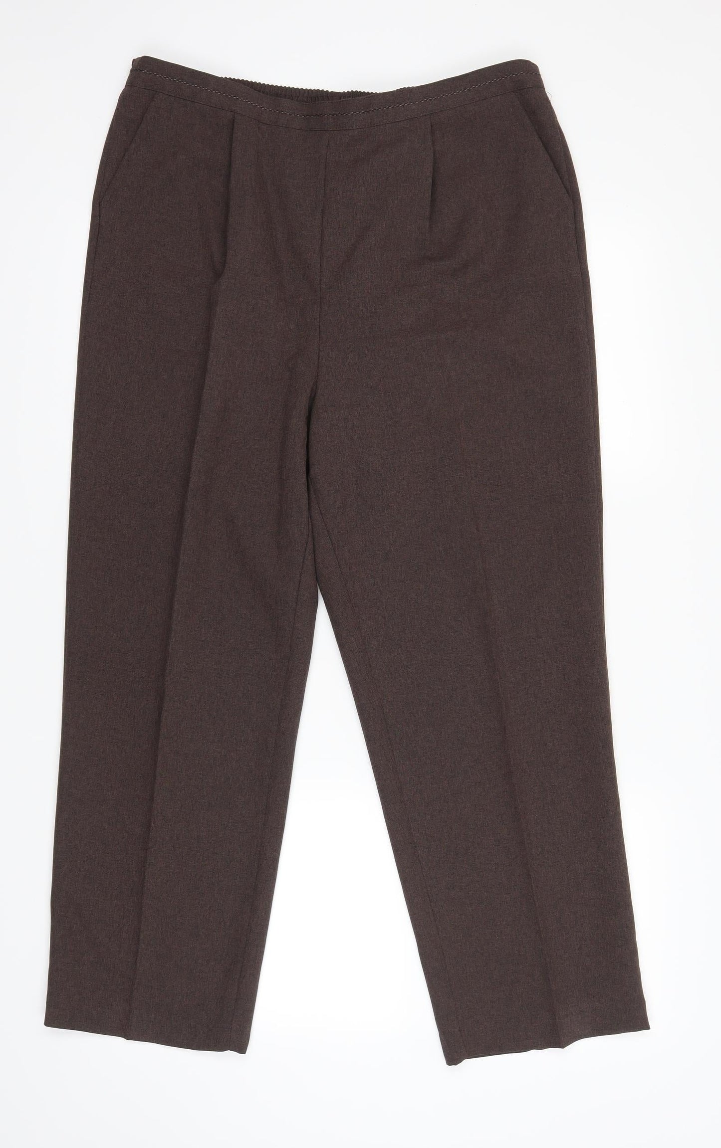 BM Womens Brown   Trousers  Size 16 L26 in
