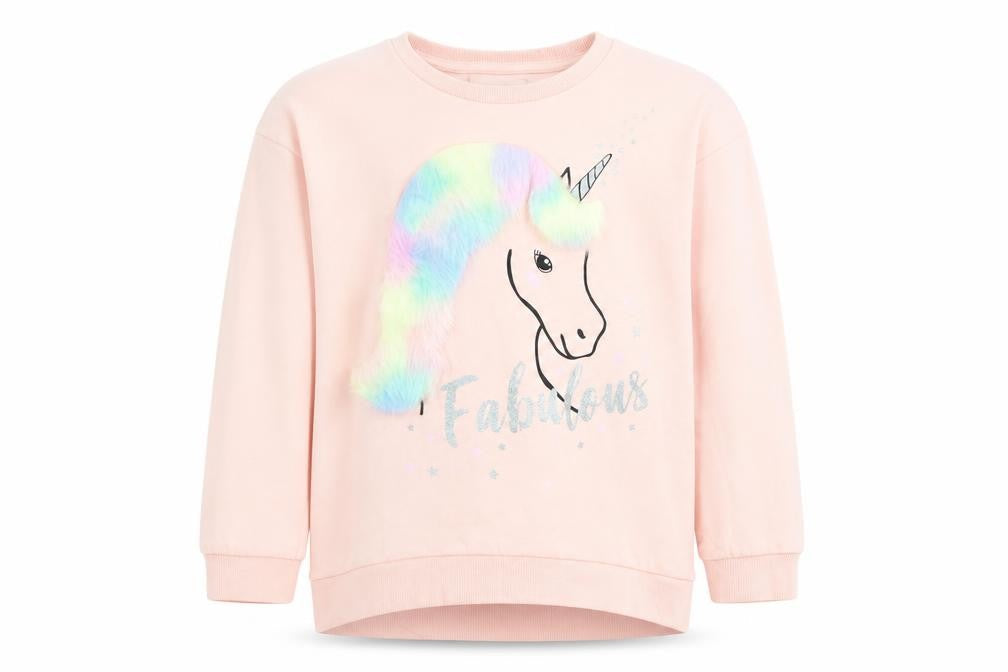 TU Girls Pink   Pullover Sweatshirt Size 12 Years  - Unicorn