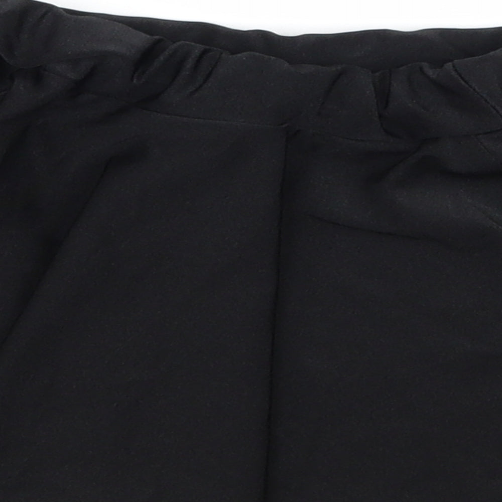 Preworn Girls Black   A-Line Skirt Size 7-8 Years